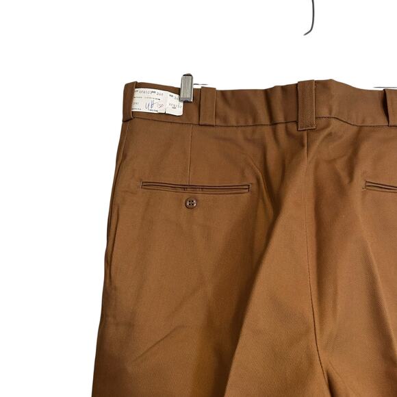 Vintage US Fish & Game Tan Pants Mens Sz 37x30 Pleated Straight Leg Uniform - Picture 11 of 15